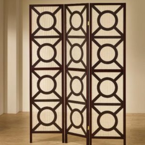 Circle Pattern Folding Screen