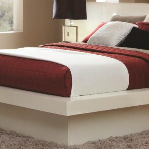 Jessica White Queen Size Platform Bed