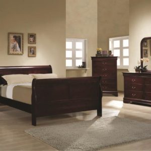 Twin Size Cherry Louis Philippe 5 Piece Set