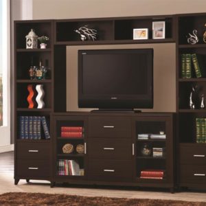 Cappuccino Entertainment Wall Unit