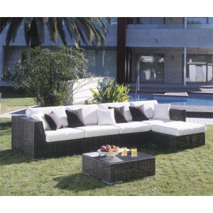 ATLANTIS 6 PC SECTIONAL SET DEEP SEATING GROUP IN REHAU® FIBER