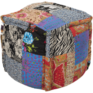 Multi Patterned Pouf