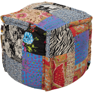 Multi Patterned Pouf