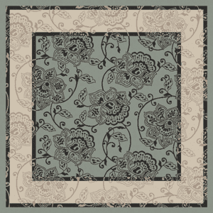 Alfresco Black 7'3" Square Rug - Image 2