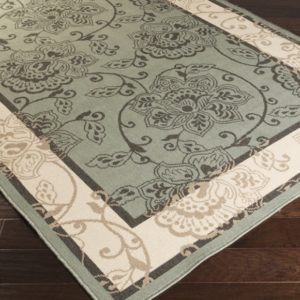 Alfresco Black 8'10" Square Rug