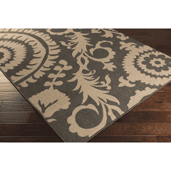Alfresco Black 3'7" x 5'7" Rug