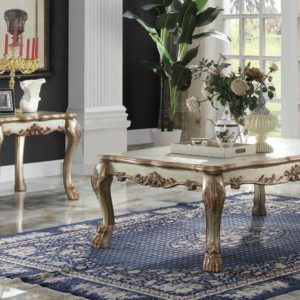 Dresden Gold Patina Coffee Table and End Table Set