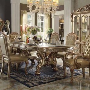 Dresden Gold Patina 7 Pc Dining Room Set