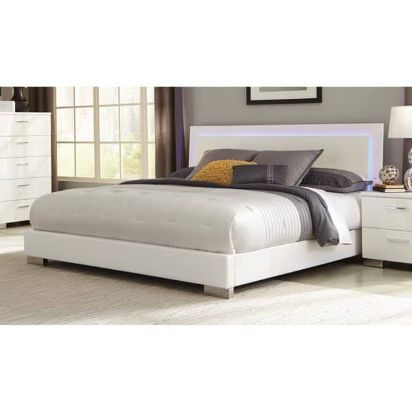 Felicity King Low Profile Bed with LED Backlight