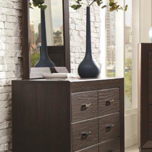 Fenbrook Dark Cocoa Dresser & Mirror