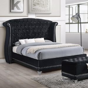 Barzini Glamorous Upholstered King Bed