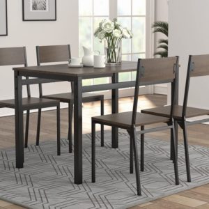 Ark Brown 5-Piece Dining Room Set