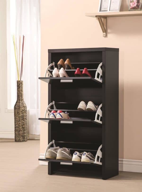 Tall 3-Drawer Shoe Cabinet - Image 2