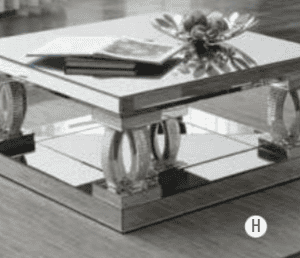 Rhinestones and Mirror Coffee Table