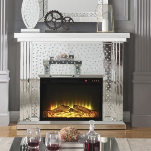 Nysa Faux Crystal Fireplace
