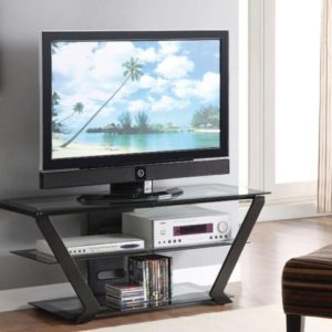 Coaster Company Contemporary TV Stand, Black
