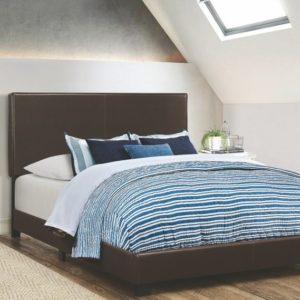 Dorian Black Upholstered Full Bed