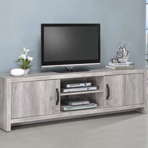 Modern Grey Driftwood TV Console