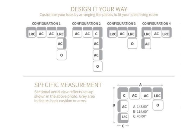 Chandra Premium Dark Charcoal Ottoman - Image 3