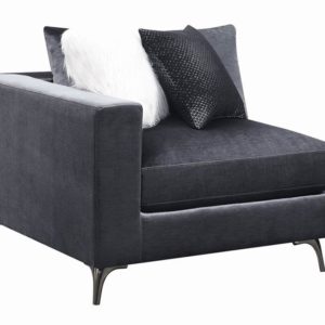 Chandra Premium Dark Charcoal LRC Arm Chair