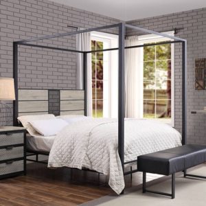 Baara Sandy Gray Twin Bed
