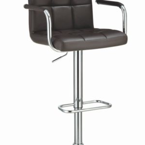 Brown Modern Leatherette Bar Stool