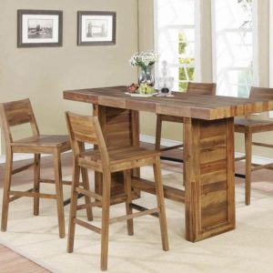 Tucson Rustic Varied Natural 5pc. Bar Table Set