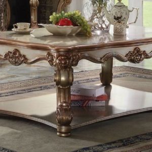 Vendome Gold Petina Finish Coffee Table