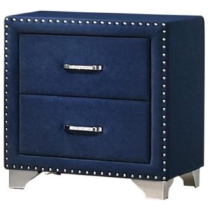 Melody Blue Velvet Nightstand