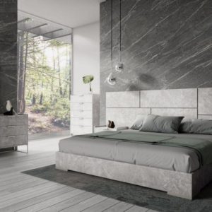 Nova Domus Marbella - Italian Modern Grey King Bed Set
