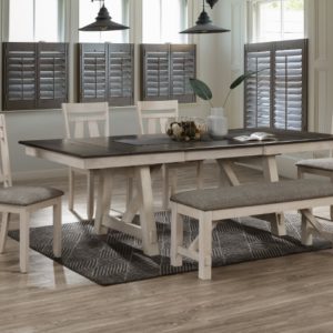 MARIBELLE Chalk/ Grey Dining Room Set