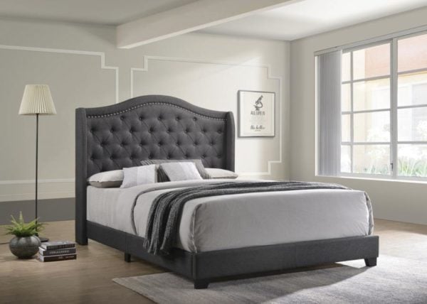 Sonoma Upholstered Grey King Size Bed
