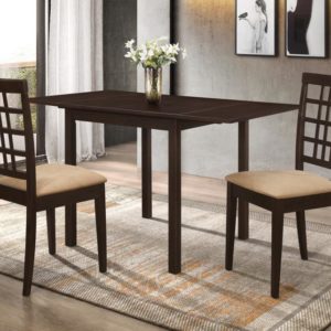 3 Piece Drop Leaf Cappuccino Set