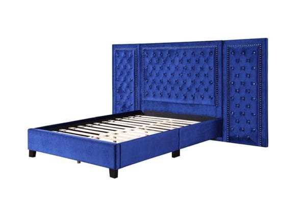 Damazy Blue Queen Bed - Image 4