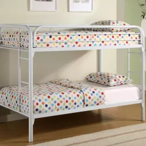 White Twin/Twin Bunk Bed