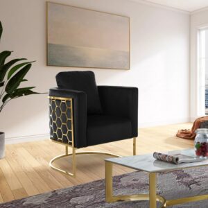 Casa Black Velvet Chair