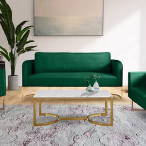 Casa Green Velvet Living Room Set
