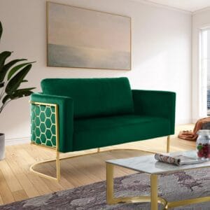 Casa Green Velvet Love Seat