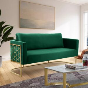Casa Green Velvet Sofa