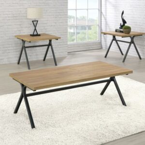 3-piece Trestle Occasional Table Set