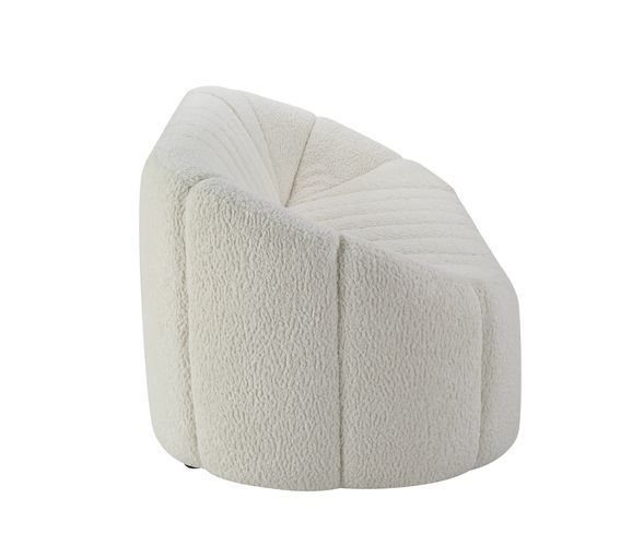 Osmash White Teddy Sherpa Sofa - Image 2