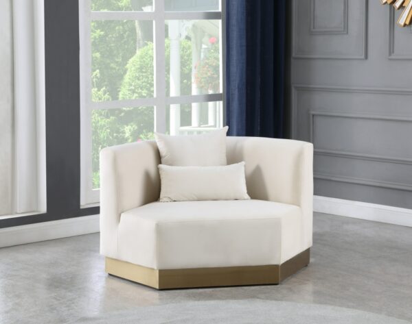 Marquis White Velvet Chair