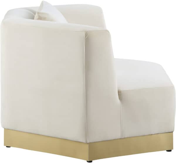 Marquis White Velvet Chair - Image 2