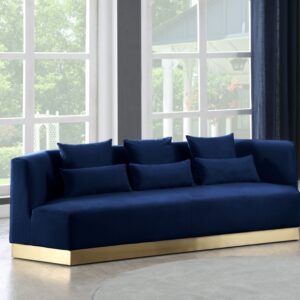 Marquis Navy Blue Velvet Sofa