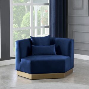 Marquis Navy Blue Velvet Chair