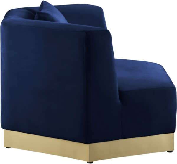 Marquis Navy Blue Velvet Chair - Image 3