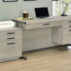 Loomis 4 Drawer Desk with File Cabinet