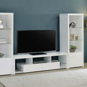 White TV Entertainment Center