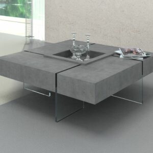 Modern Faux Concrete Floating Coffee Table