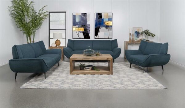 Mid-Century Modern Teal Living Room Collection